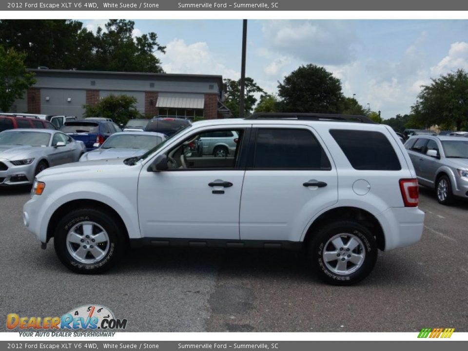 2012 Ford Escape XLT V6 4WD White Suede / Stone Photo #8