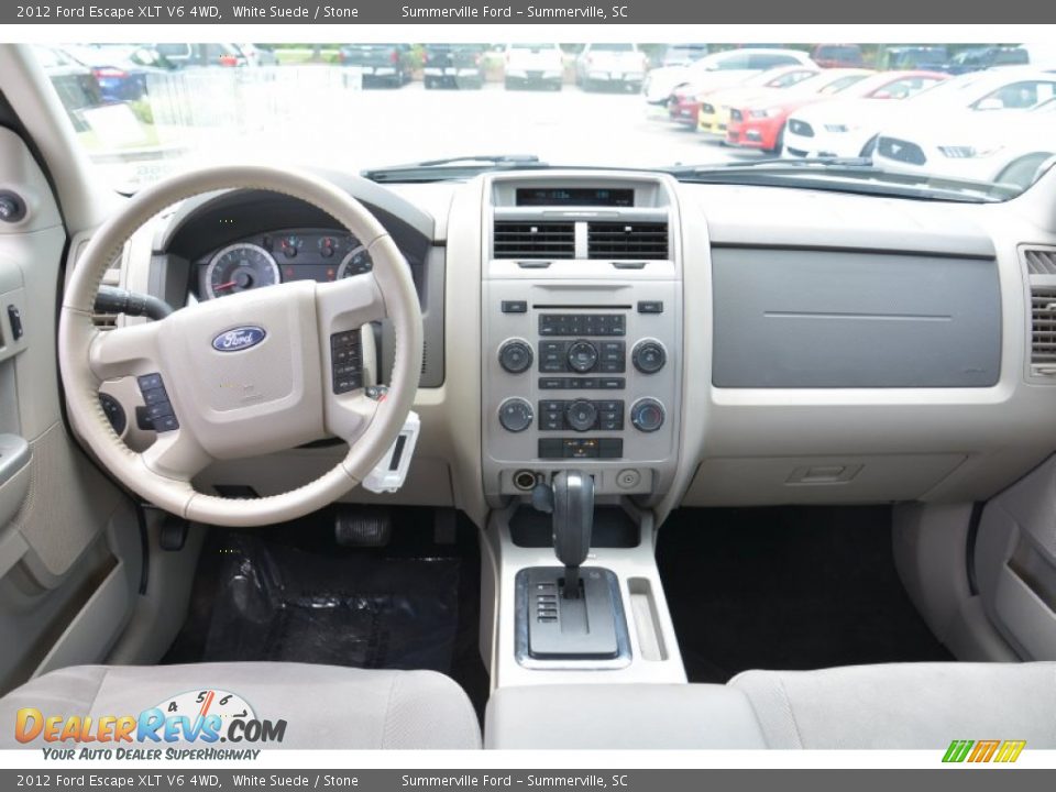 2012 Ford Escape XLT V6 4WD White Suede / Stone Photo #9