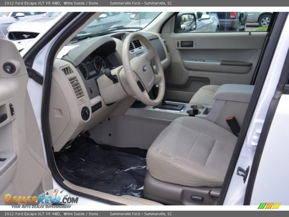 2012 Ford Escape XLT V6 4WD White Suede / Stone Photo #11