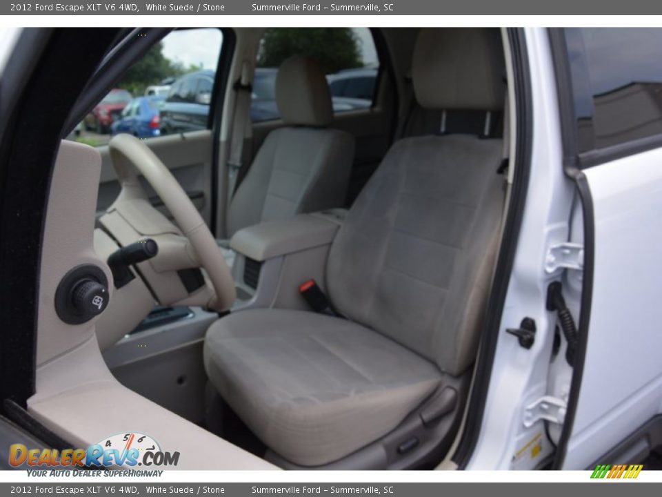 2012 Ford Escape XLT V6 4WD White Suede / Stone Photo #12