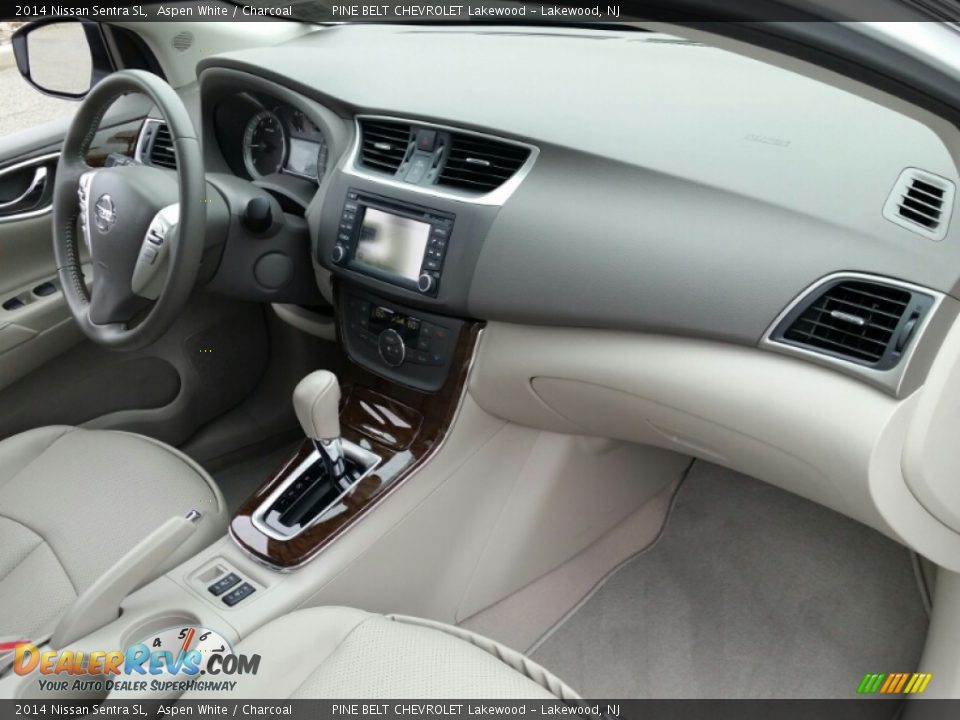 2014 Nissan Sentra SL Aspen White / Charcoal Photo #6