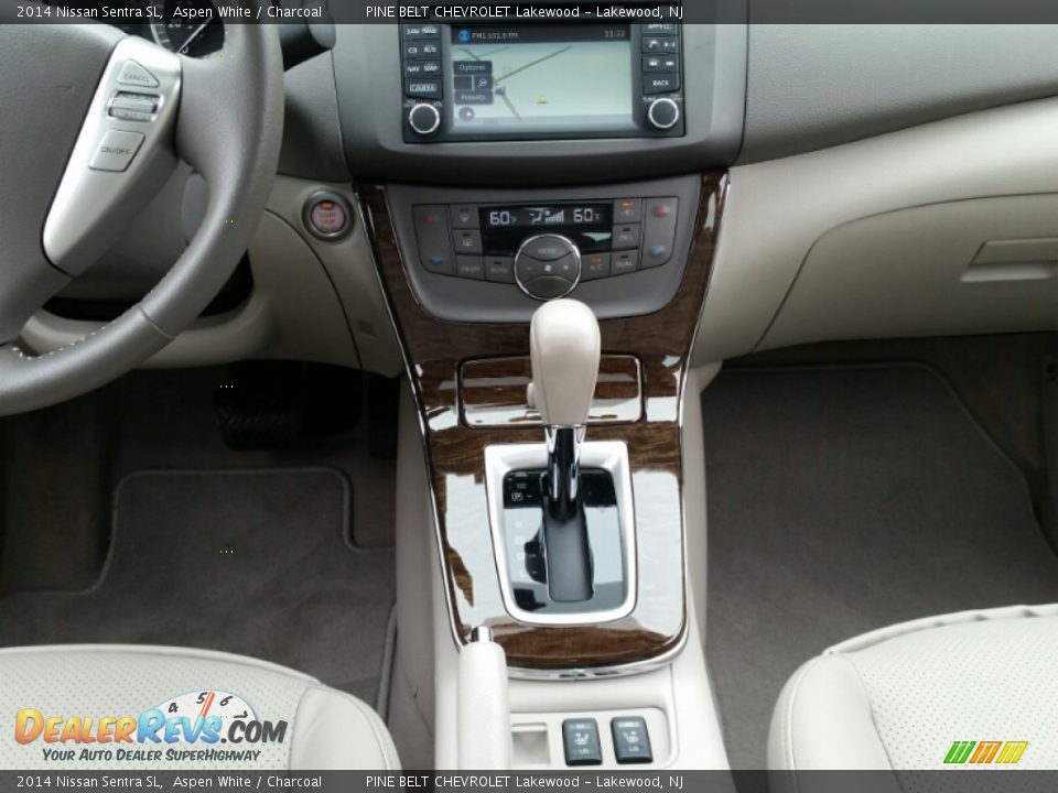 2014 Nissan Sentra SL Aspen White / Charcoal Photo #15