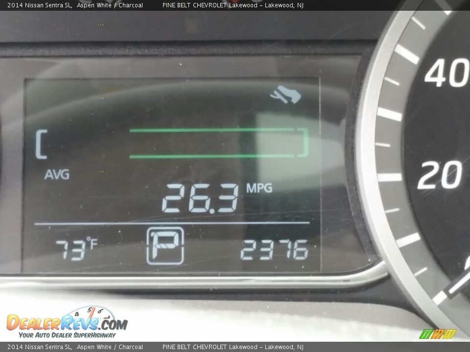 2014 Nissan Sentra SL Aspen White / Charcoal Photo #19