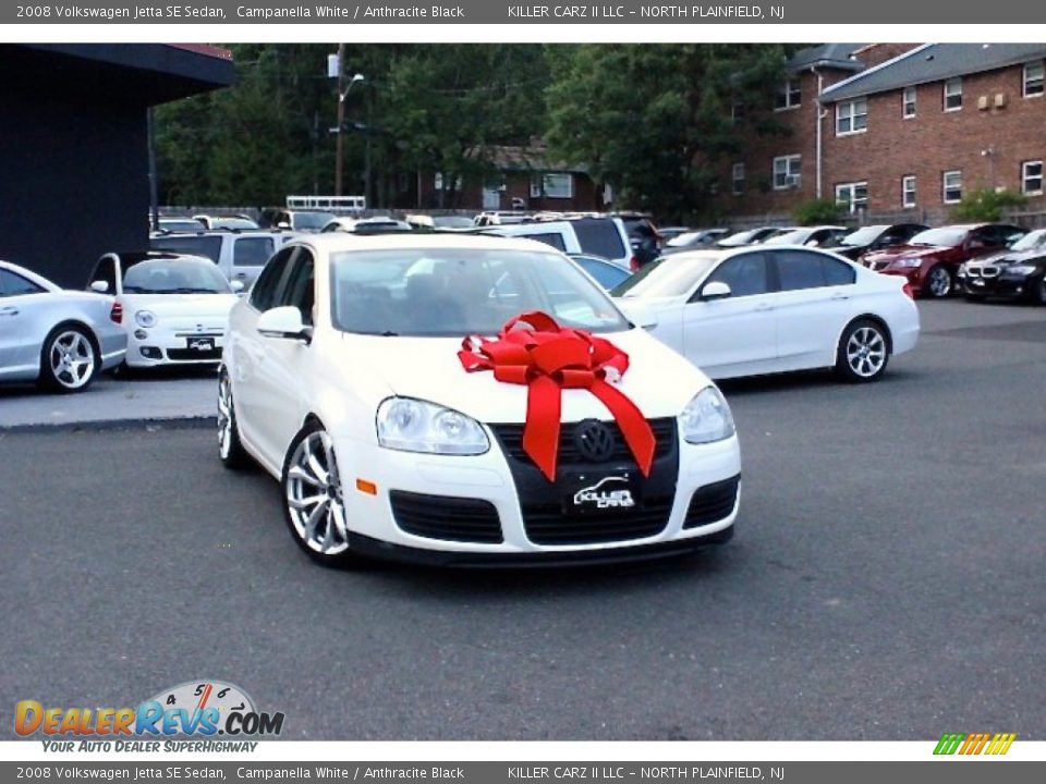 2008 Volkswagen Jetta SE Sedan Campanella White / Anthracite Black Photo #1
