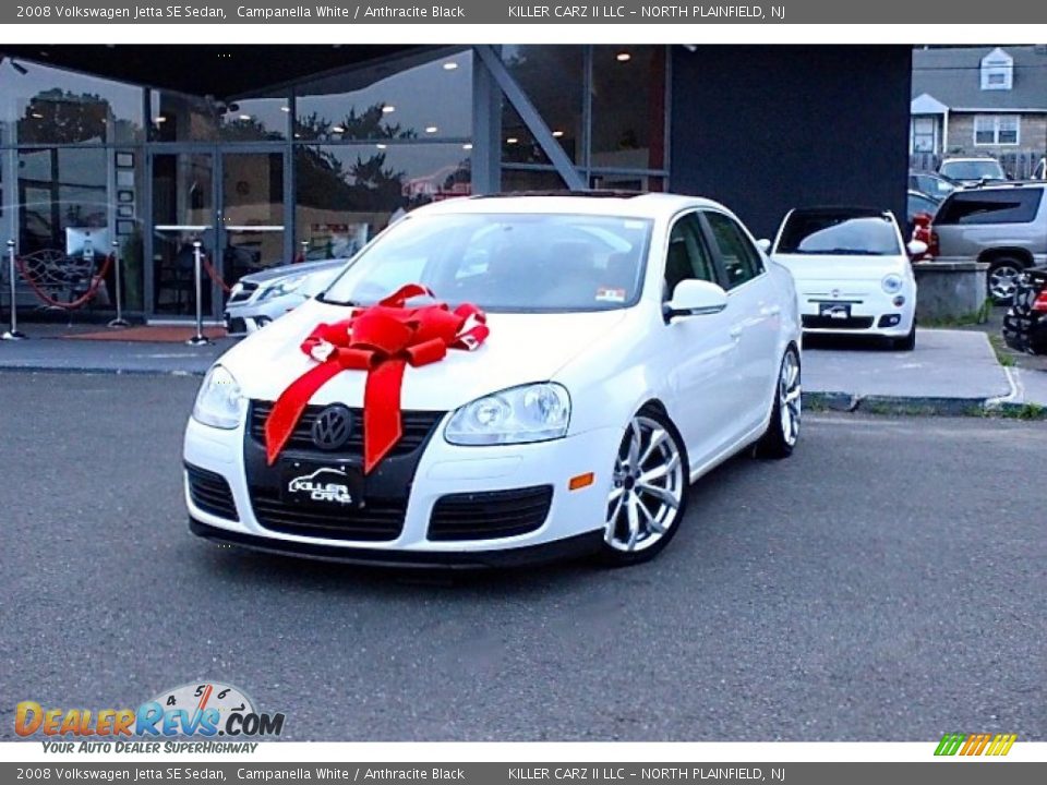 2008 Volkswagen Jetta SE Sedan Campanella White / Anthracite Black Photo #3