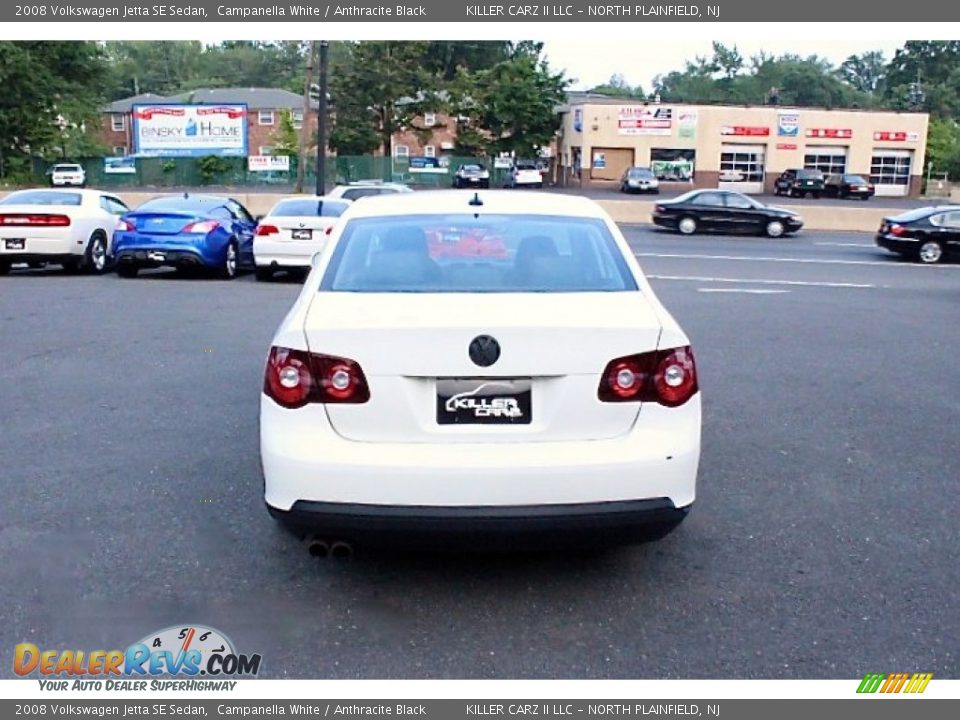 2008 Volkswagen Jetta SE Sedan Campanella White / Anthracite Black Photo #6