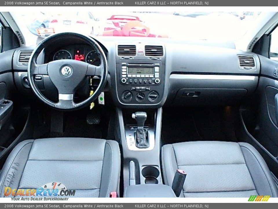 2008 Volkswagen Jetta SE Sedan Campanella White / Anthracite Black Photo #7
