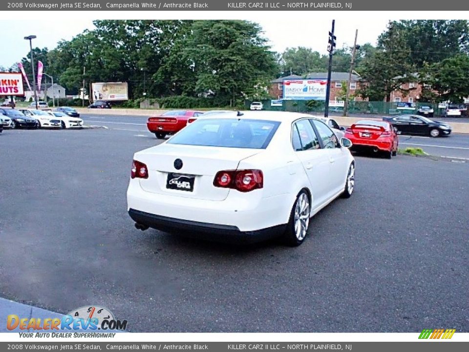 2008 Volkswagen Jetta SE Sedan Campanella White / Anthracite Black Photo #9