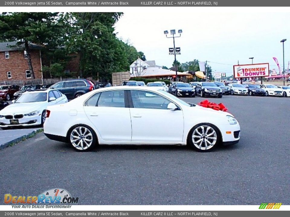 2008 Volkswagen Jetta SE Sedan Campanella White / Anthracite Black Photo #10