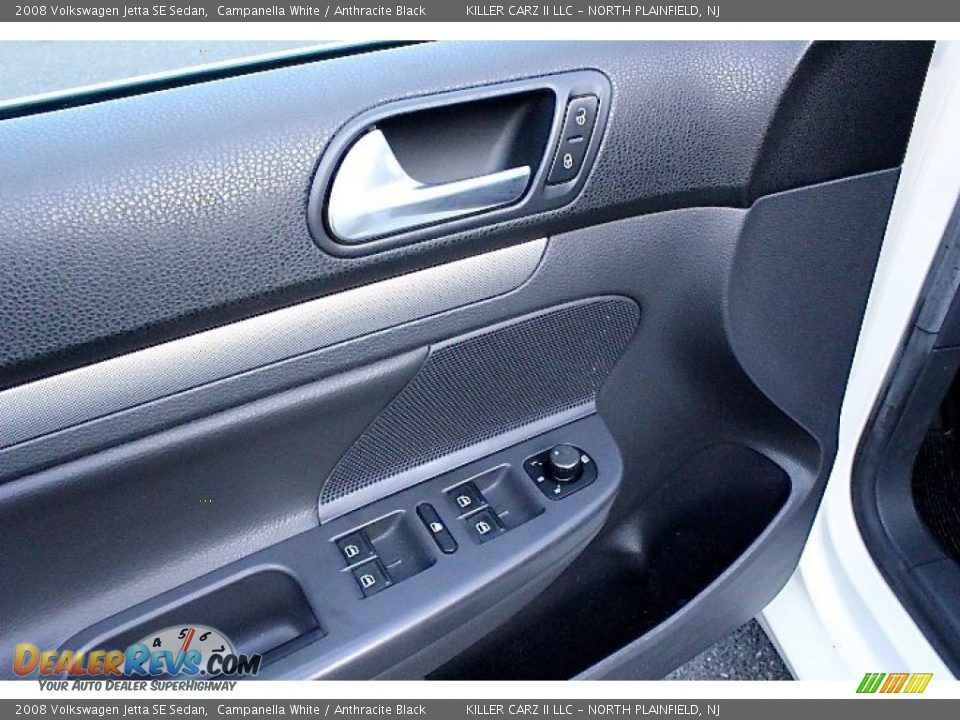2008 Volkswagen Jetta SE Sedan Campanella White / Anthracite Black Photo #13