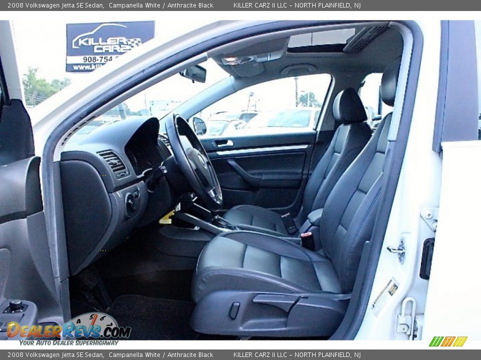 2008 Volkswagen Jetta SE Sedan Campanella White / Anthracite Black Photo #14