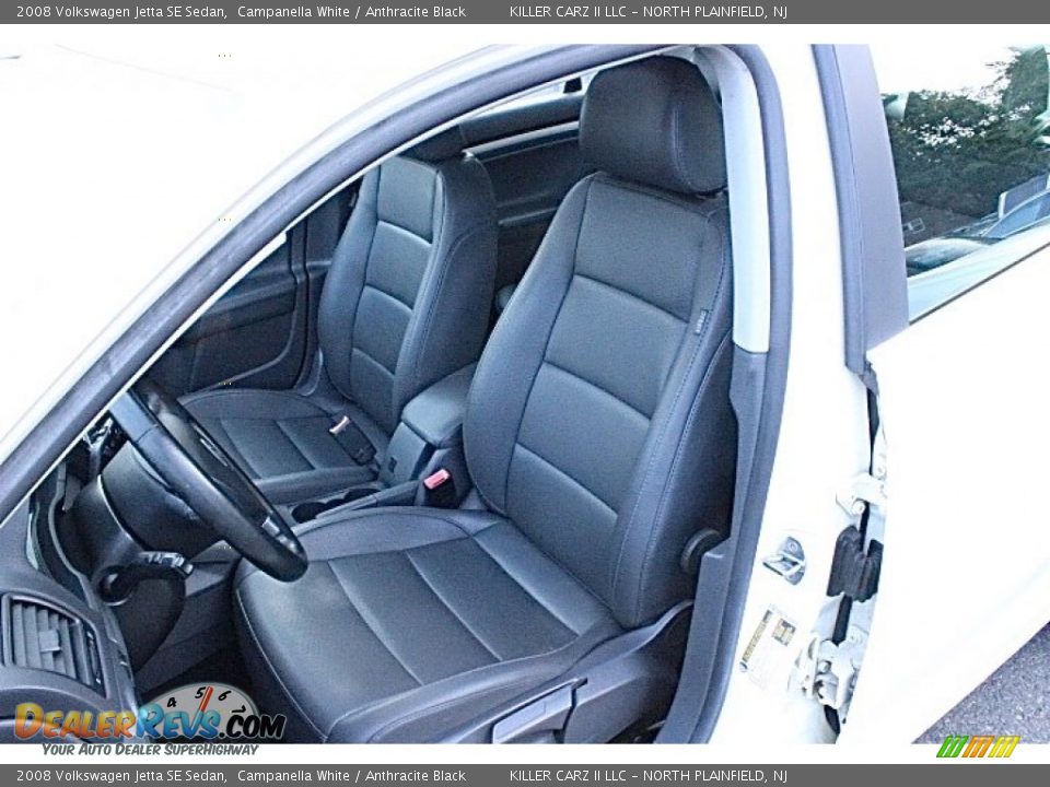 2008 Volkswagen Jetta SE Sedan Campanella White / Anthracite Black Photo #16