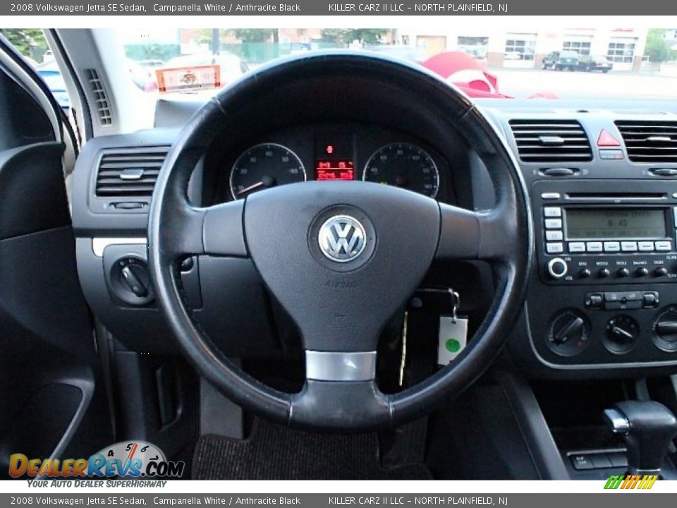2008 Volkswagen Jetta SE Sedan Campanella White / Anthracite Black Photo #17
