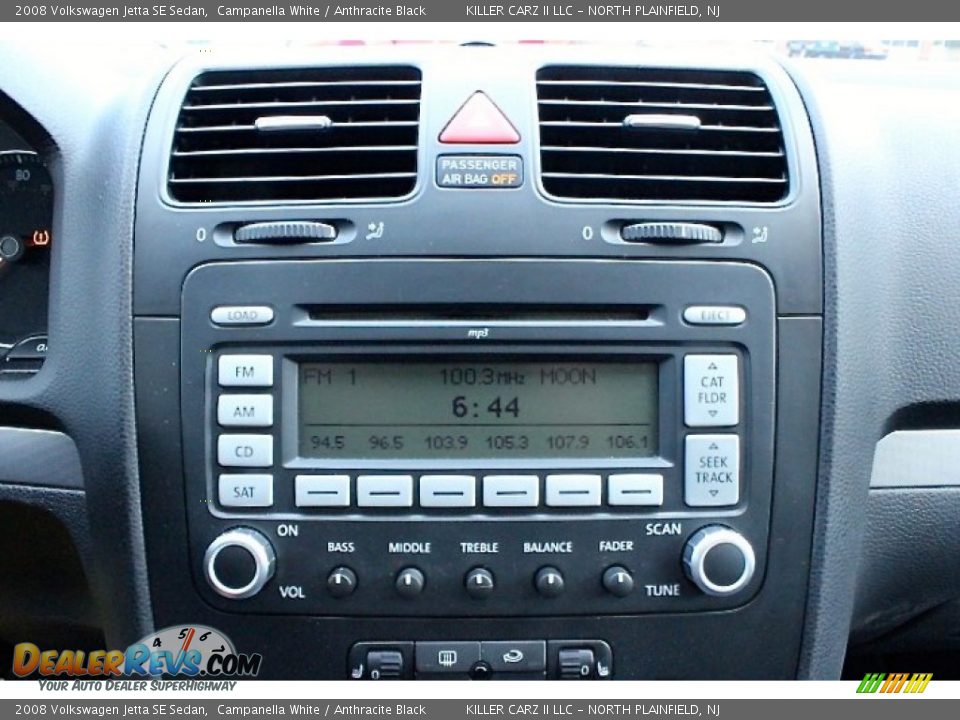 2008 Volkswagen Jetta SE Sedan Campanella White / Anthracite Black Photo #18