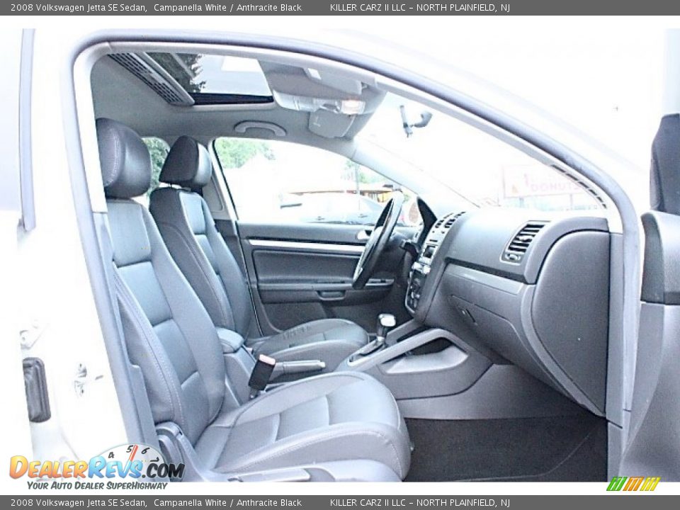 2008 Volkswagen Jetta SE Sedan Campanella White / Anthracite Black Photo #25