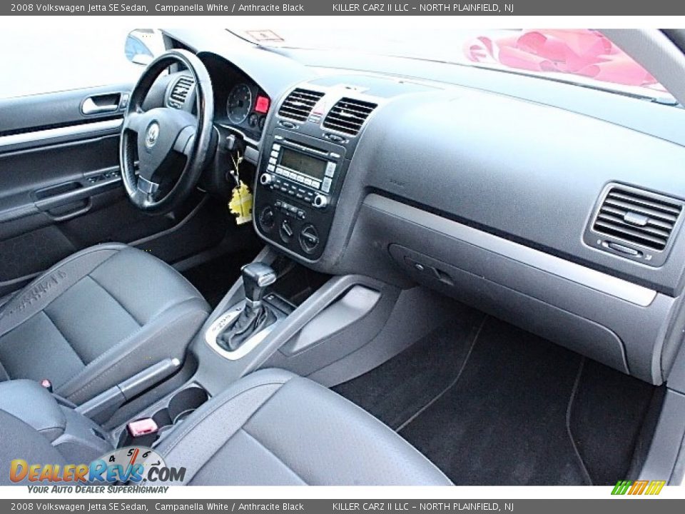 2008 Volkswagen Jetta SE Sedan Campanella White / Anthracite Black Photo #26