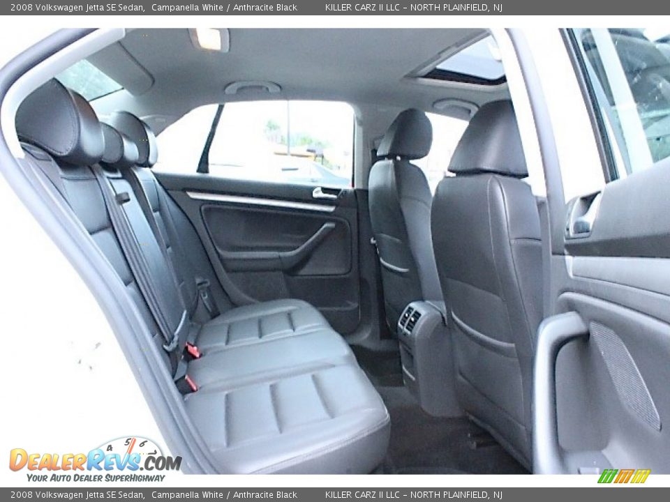 2008 Volkswagen Jetta SE Sedan Campanella White / Anthracite Black Photo #28
