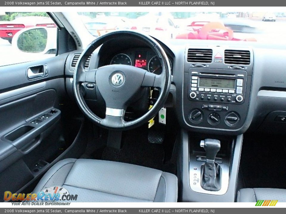 2008 Volkswagen Jetta SE Sedan Campanella White / Anthracite Black Photo #30