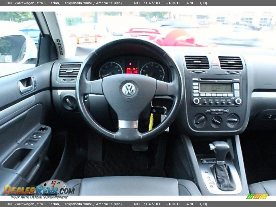 2008 Volkswagen Jetta SE Sedan Campanella White / Anthracite Black Photo #32