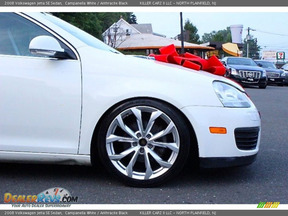 2008 Volkswagen Jetta SE Sedan Campanella White / Anthracite Black Photo #34