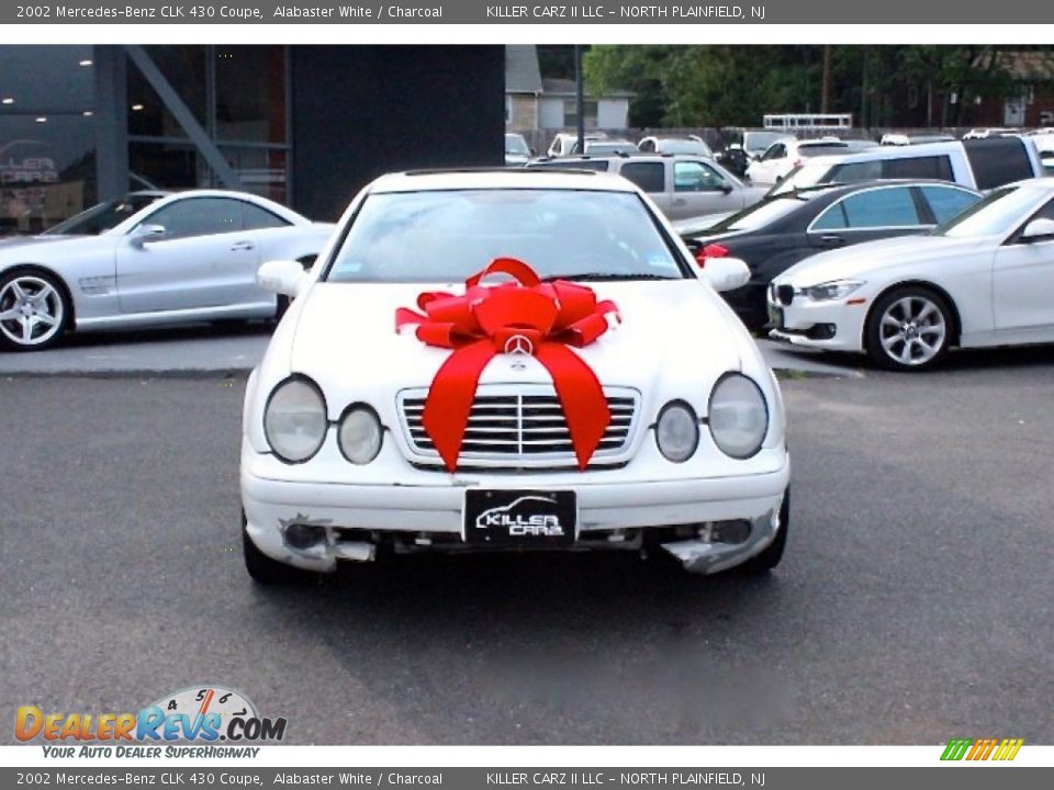 2002 Mercedes-Benz CLK 430 Coupe Alabaster White / Charcoal Photo #2