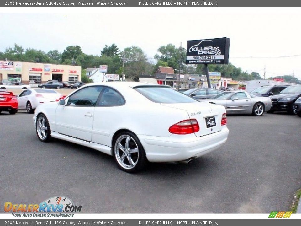 2002 Mercedes-Benz CLK 430 Coupe Alabaster White / Charcoal Photo #5