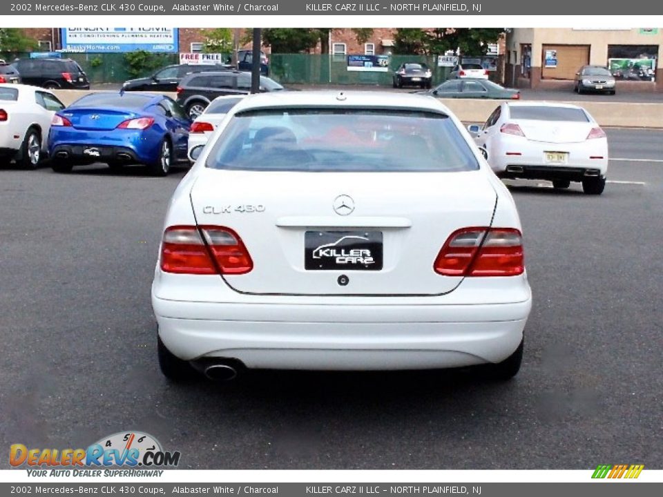2002 Mercedes-Benz CLK 430 Coupe Alabaster White / Charcoal Photo #6