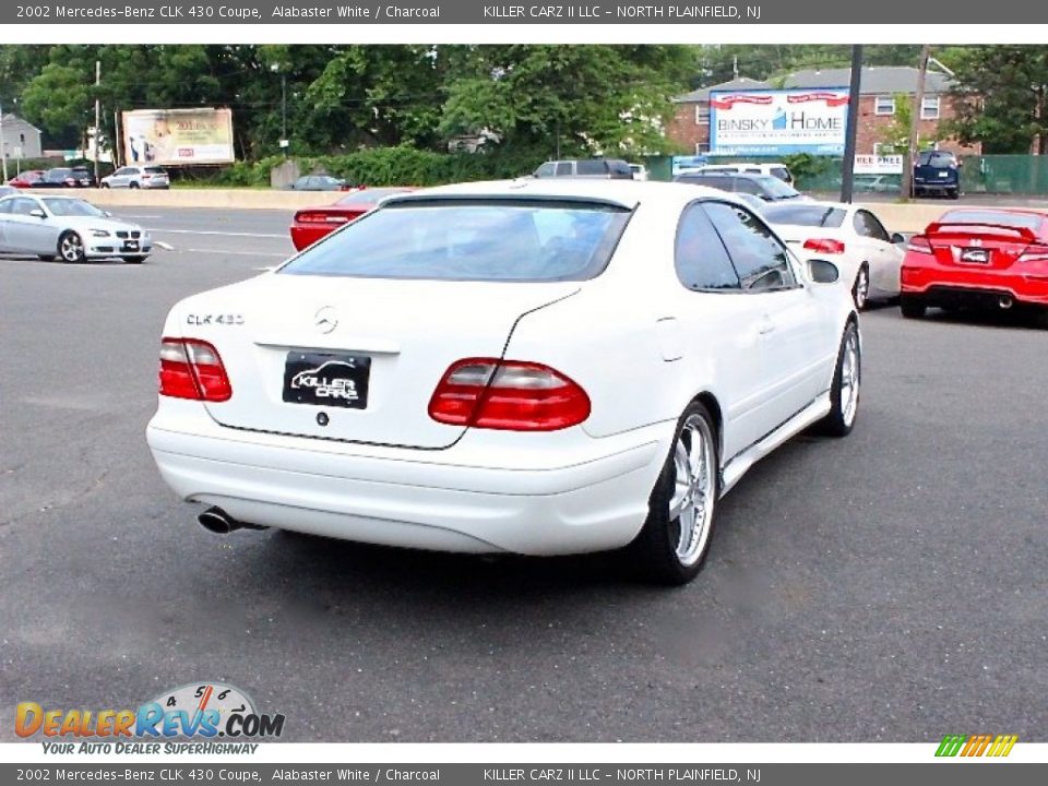 2002 Mercedes-Benz CLK 430 Coupe Alabaster White / Charcoal Photo #8