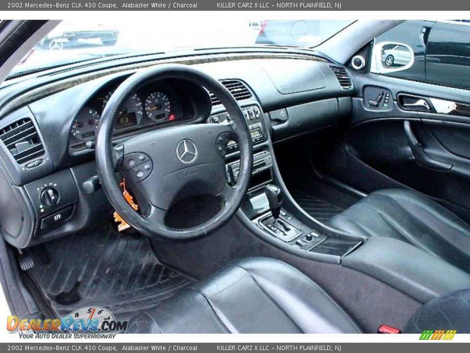 2002 Mercedes-Benz CLK 430 Coupe Alabaster White / Charcoal Photo #15