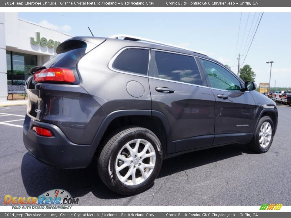 2014 Jeep Cherokee Latitude Granite Crystal Metallic / Iceland - Black/Iceland Gray Photo #7