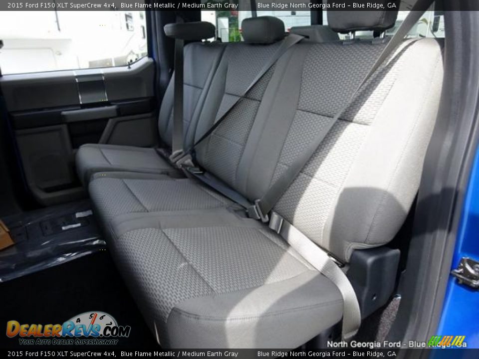 2015 Ford F150 XLT SuperCrew 4x4 Blue Flame Metallic / Medium Earth Gray Photo #13