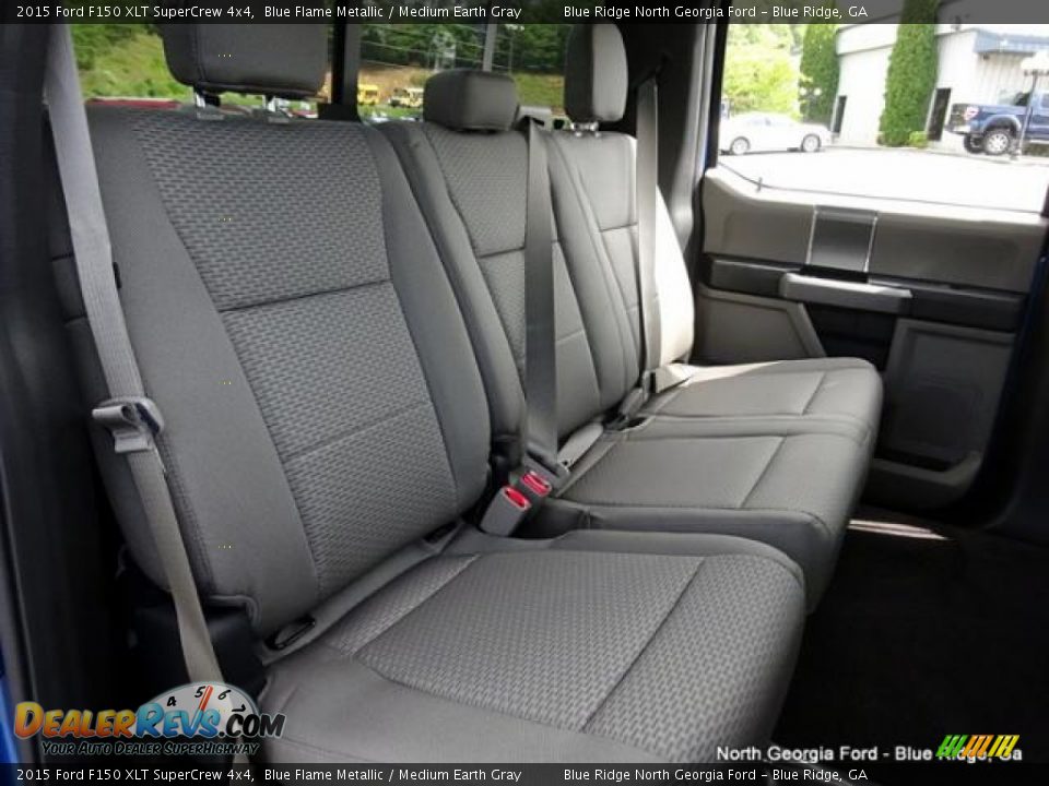 2015 Ford F150 XLT SuperCrew 4x4 Blue Flame Metallic / Medium Earth Gray Photo #14