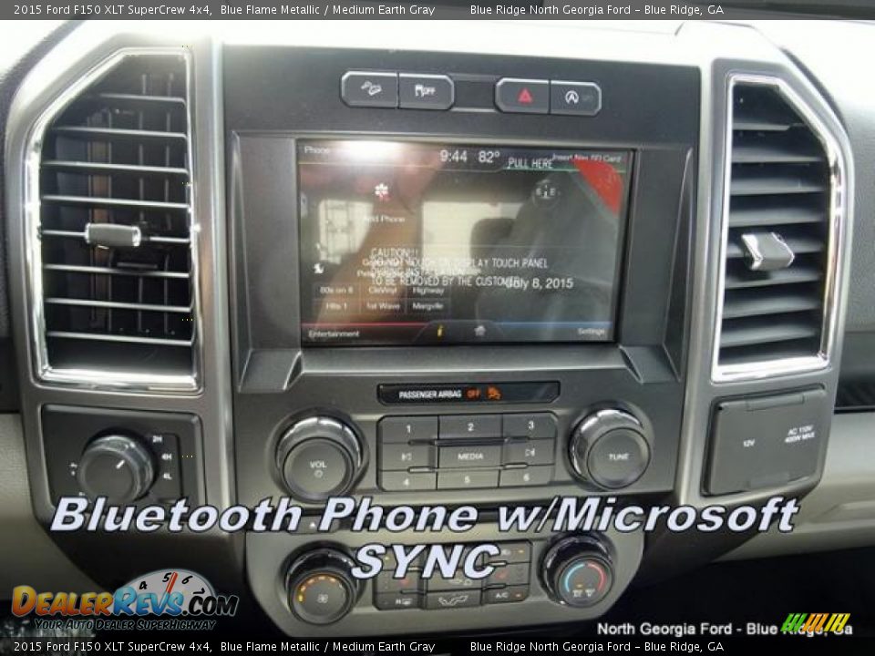 2015 Ford F150 XLT SuperCrew 4x4 Blue Flame Metallic / Medium Earth Gray Photo #20