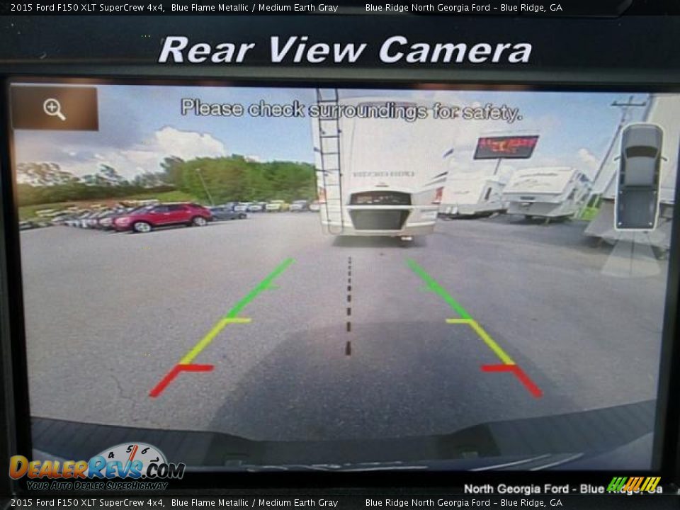 2015 Ford F150 XLT SuperCrew 4x4 Blue Flame Metallic / Medium Earth Gray Photo #22