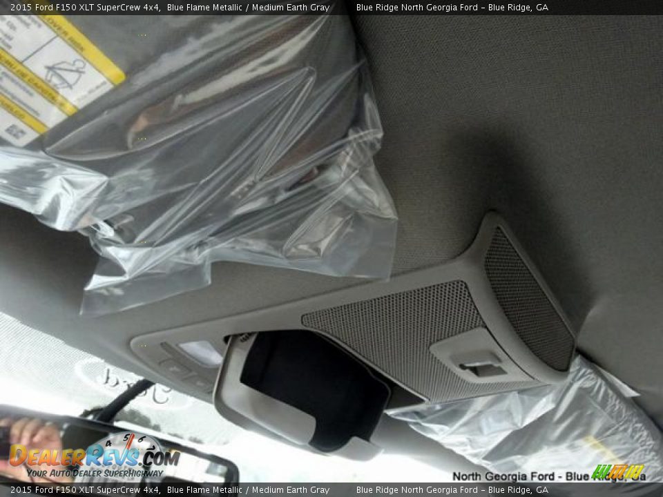 2015 Ford F150 XLT SuperCrew 4x4 Blue Flame Metallic / Medium Earth Gray Photo #27