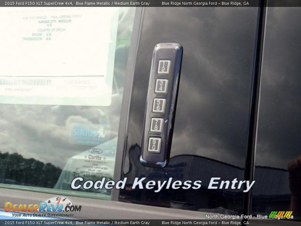 2015 Ford F150 XLT SuperCrew 4x4 Blue Flame Metallic / Medium Earth Gray Photo #29