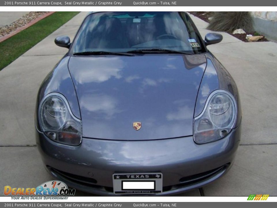 2001 Porsche 911 Carrera Coupe Seal Grey Metallic / Graphite Grey Photo #2