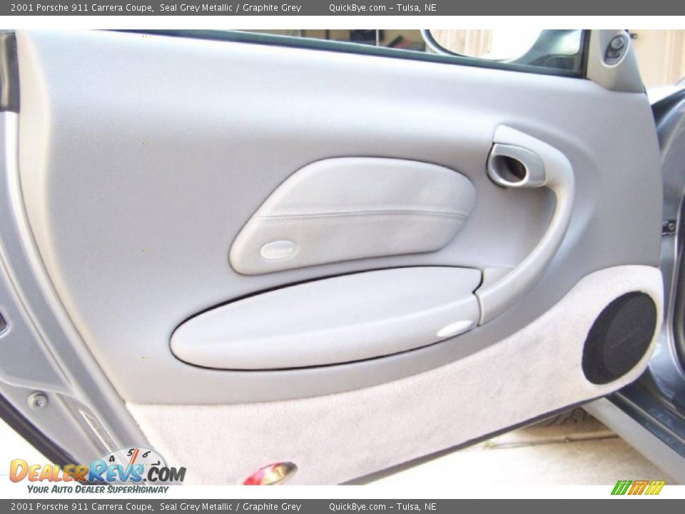 2001 Porsche 911 Carrera Coupe Seal Grey Metallic / Graphite Grey Photo #4