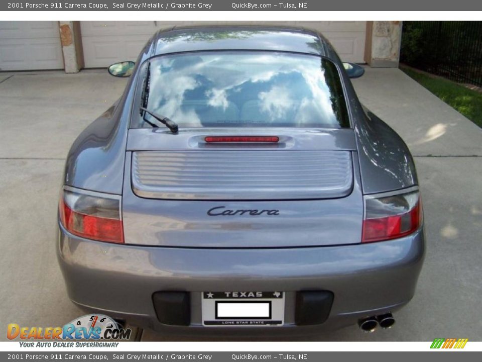 2001 Porsche 911 Carrera Coupe Seal Grey Metallic / Graphite Grey Photo #20