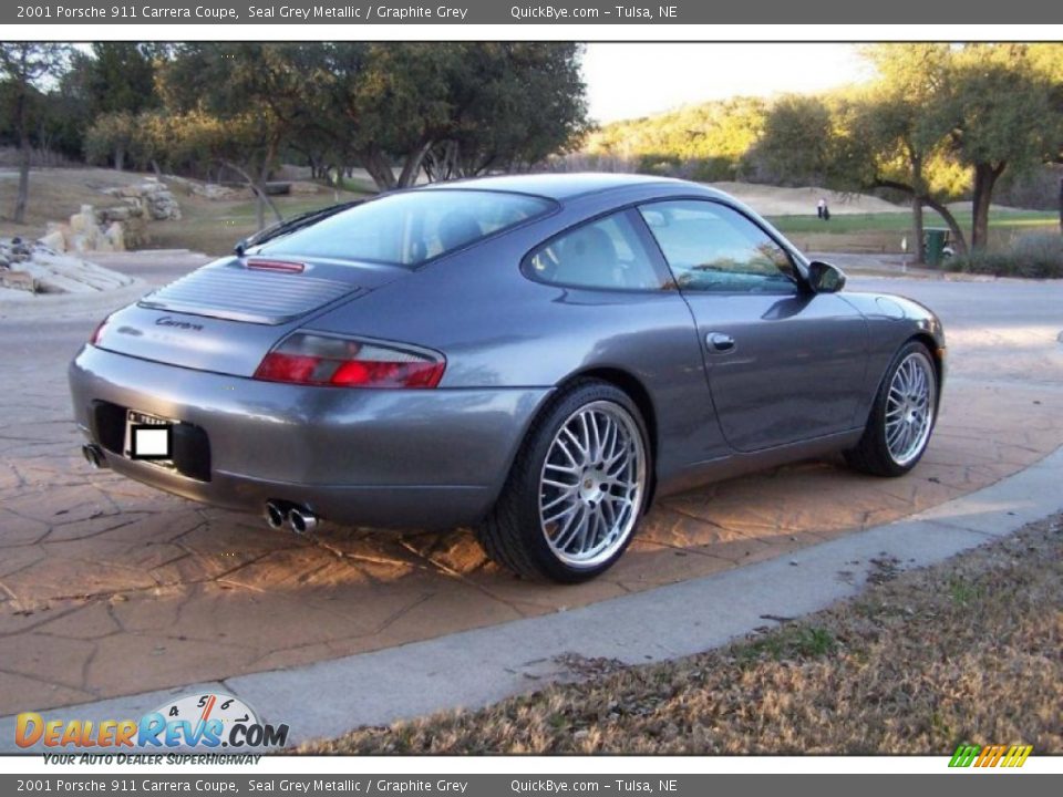 2001 Porsche 911 Carrera Coupe Seal Grey Metallic / Graphite Grey Photo #22