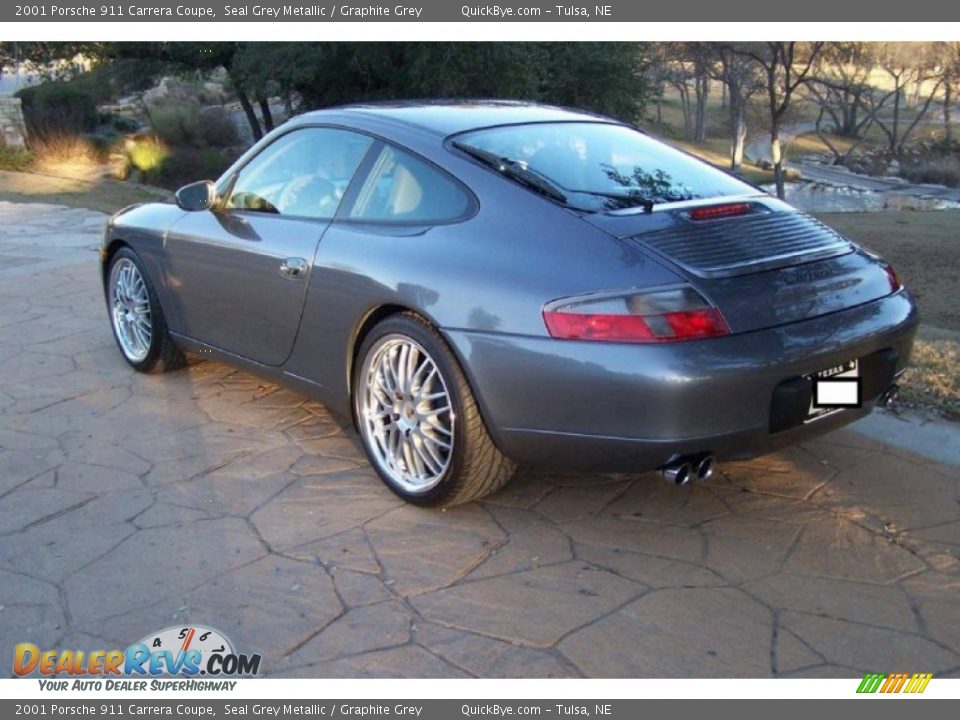 2001 Porsche 911 Carrera Coupe Seal Grey Metallic / Graphite Grey Photo #24