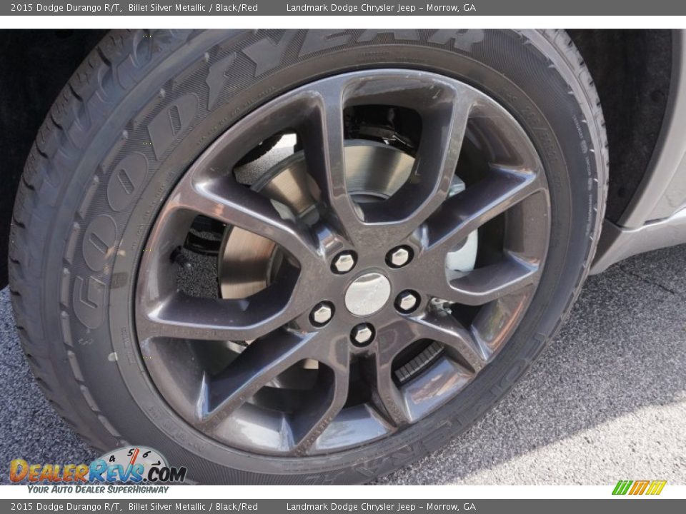 2015 Dodge Durango R/T Billet Silver Metallic / Black/Red Photo #5