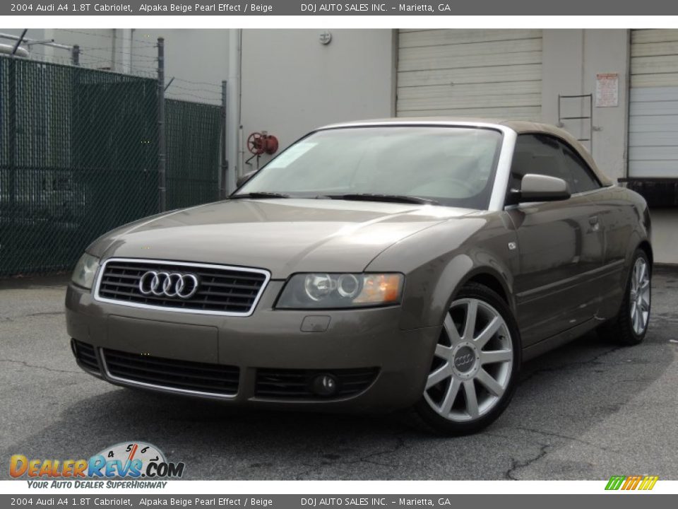 2004 Audi A4 1.8T Cabriolet Alpaka Beige Pearl Effect / Beige Photo #1