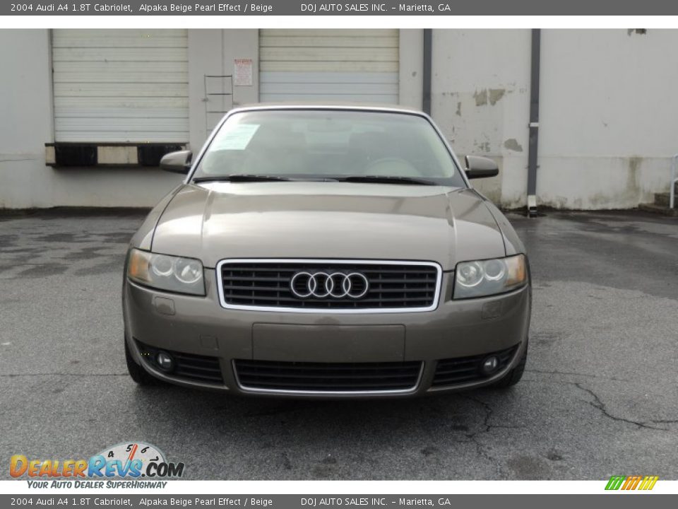 2004 Audi A4 1.8T Cabriolet Alpaka Beige Pearl Effect / Beige Photo #3