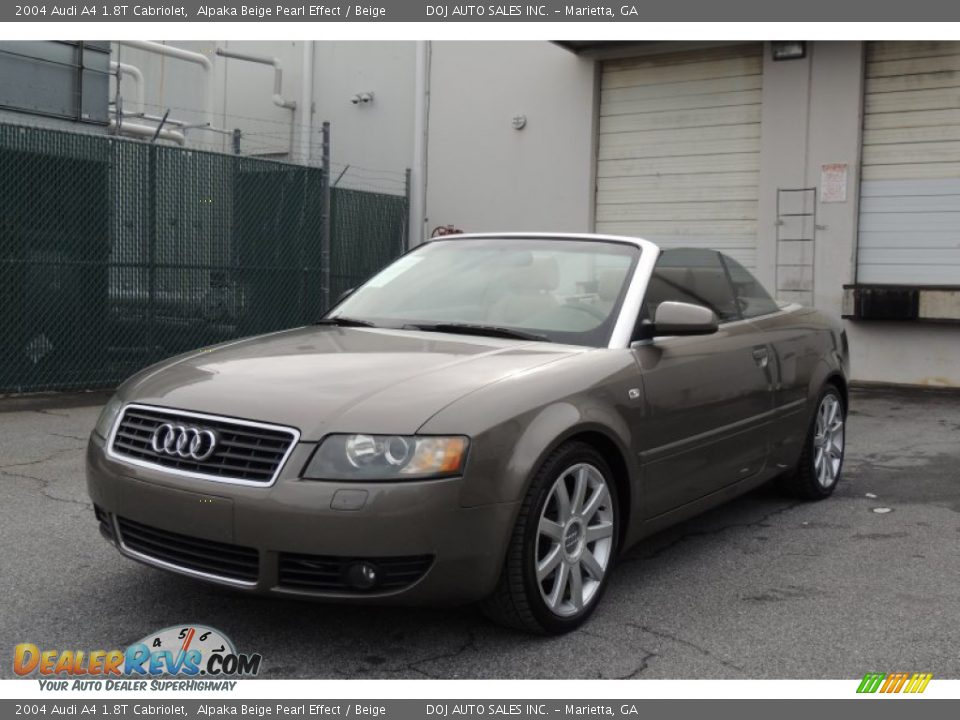 2004 Audi A4 1.8T Cabriolet Alpaka Beige Pearl Effect / Beige Photo #6