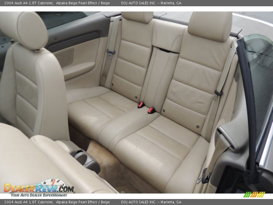 2004 Audi A4 1.8T Cabriolet Alpaka Beige Pearl Effect / Beige Photo #11
