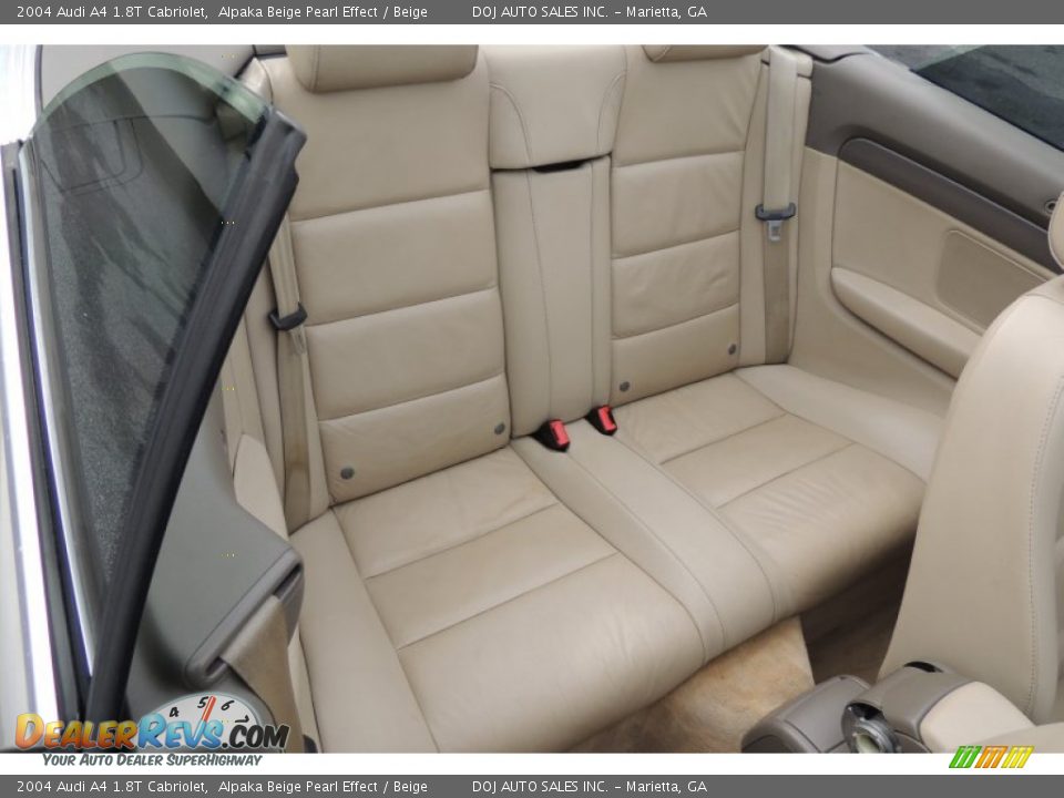 2004 Audi A4 1.8T Cabriolet Alpaka Beige Pearl Effect / Beige Photo #12
