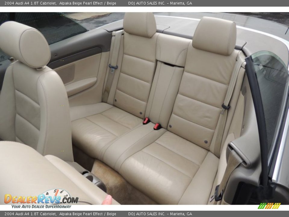 2004 Audi A4 1.8T Cabriolet Alpaka Beige Pearl Effect / Beige Photo #13