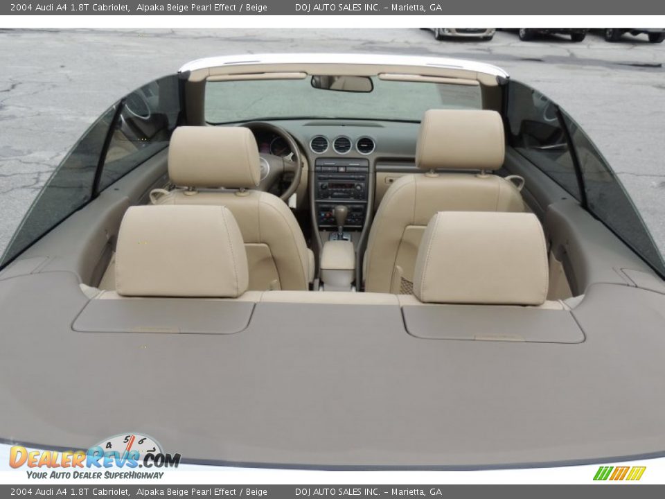 2004 Audi A4 1.8T Cabriolet Alpaka Beige Pearl Effect / Beige Photo #15