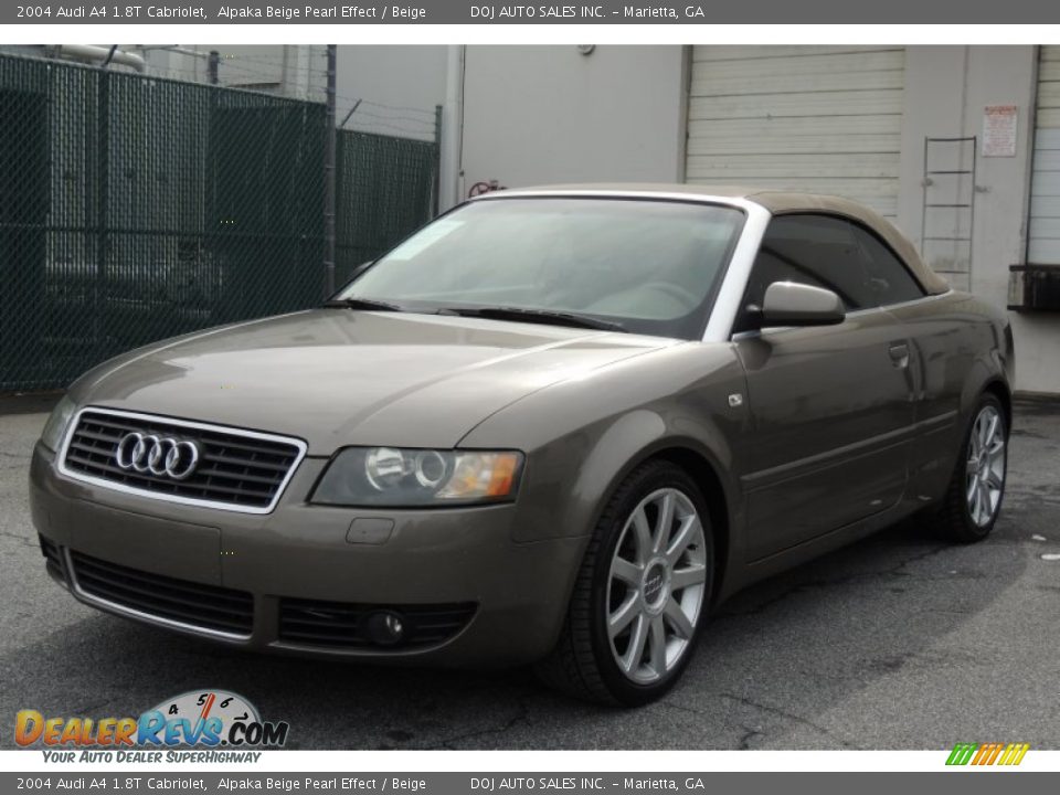 2004 Audi A4 1.8T Cabriolet Alpaka Beige Pearl Effect / Beige Photo #21